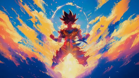 Goku and Clouds