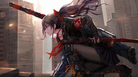 Cyber Samurai Girl Tracks Down a Target – Live Wallpaper thumbnail 1