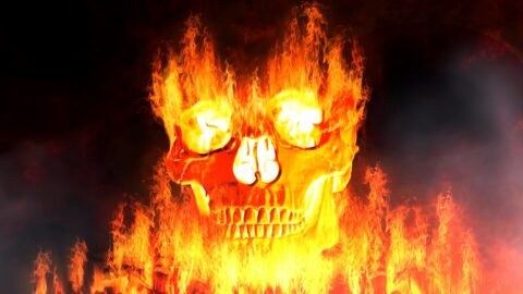 Skull Fire Flame Horror – Animated Wallpaper thumbnail 1