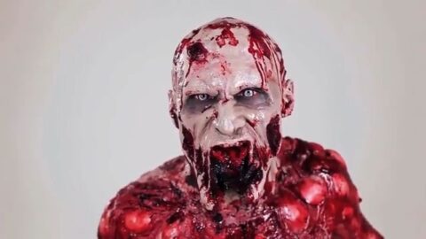 Zombie Blood | Torn Mouth | Horror 8K – Live Desktop Theme