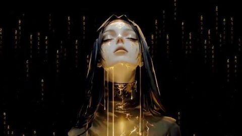 Nun Babe Dark Matrix Style – Live Wallpaper thumbnail 1