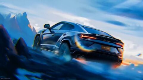 Lamborghini Urus Mountain Drive Art