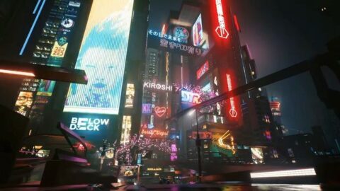 Night City Cyberpunk 2077 Cityscape Neon Lights