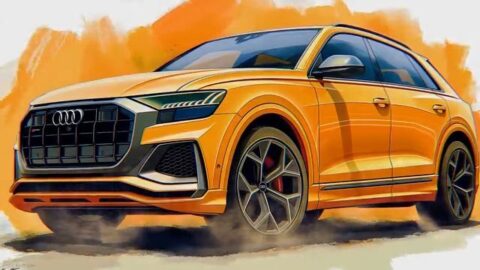 Orange Audi Rs Q8 Art