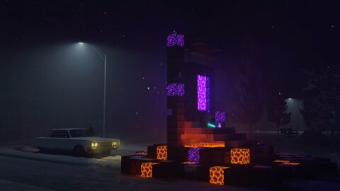 GTA V Street and Minecraft Portal