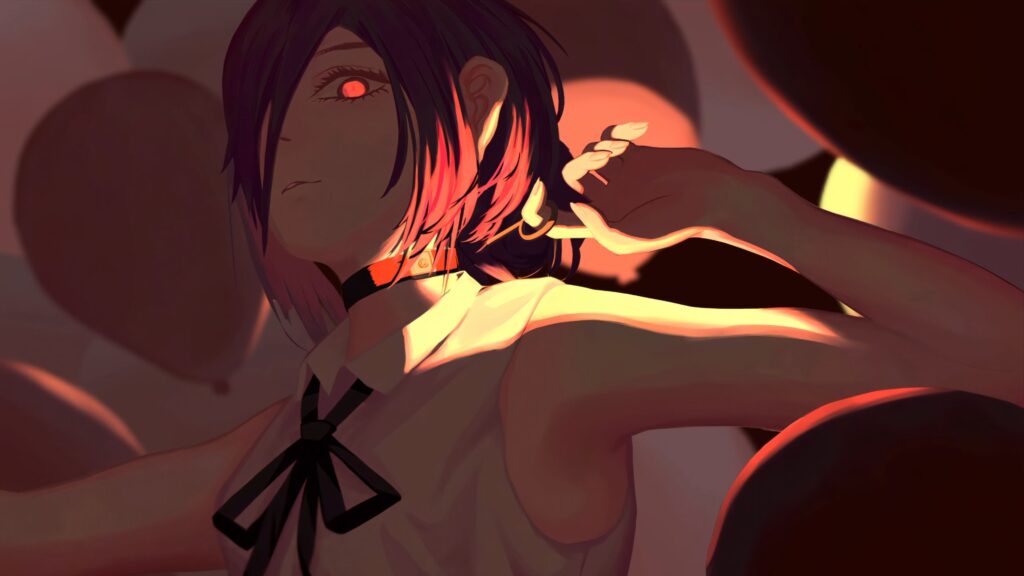 Reze - The Smile of the Bomb Devil - Chainsaw Man - LiveWallpapers4Free.com