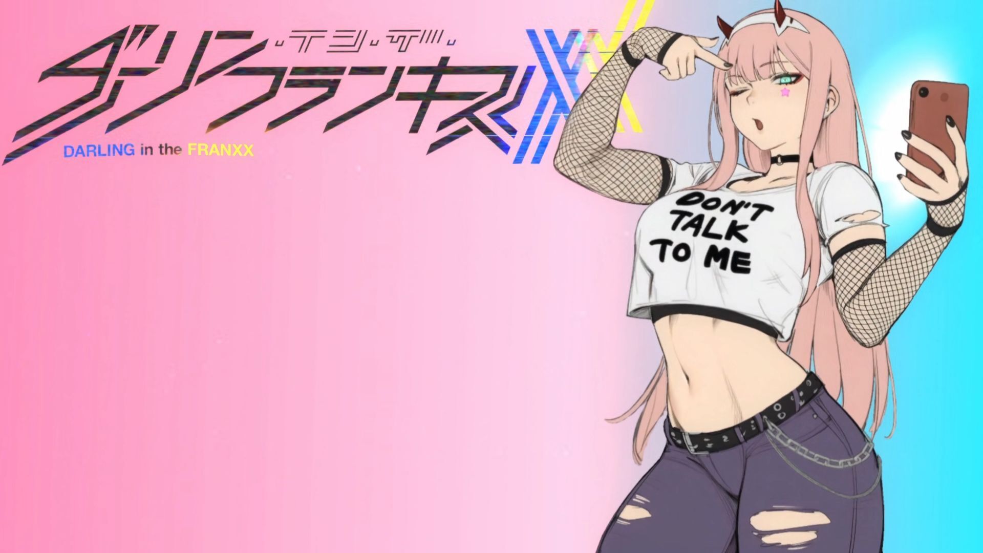 Zero Two Selfie - Don't Talk To Me - Darling In The Franxx ...