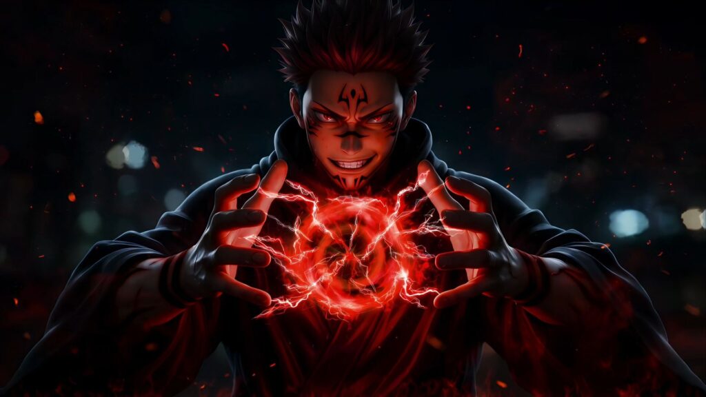 Demonic Ryomen Sukuna Jujutsu Kaisen - LiveWallpapers4Free.com