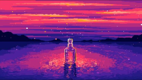 Lost Message Bottle Pixel