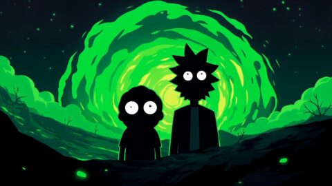 Rick and Morty - Green Portal - Live Wallpaper