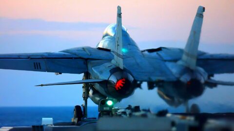 Steel Falcon Rising Grumman f14 Tomcat Heat Haze