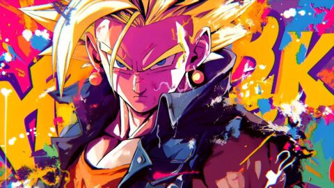 Dragon Ball Z – Super Saiyan Neon Graffiti