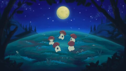 Moonlit Mushroom Dance