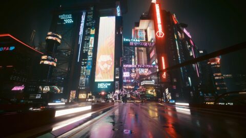 Night City Street – Neon Lights – Cyberpunk 2077