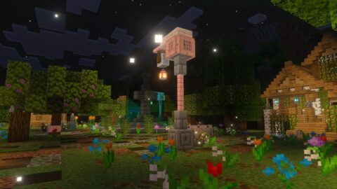 Minecraft – A Quiet Night in the Village